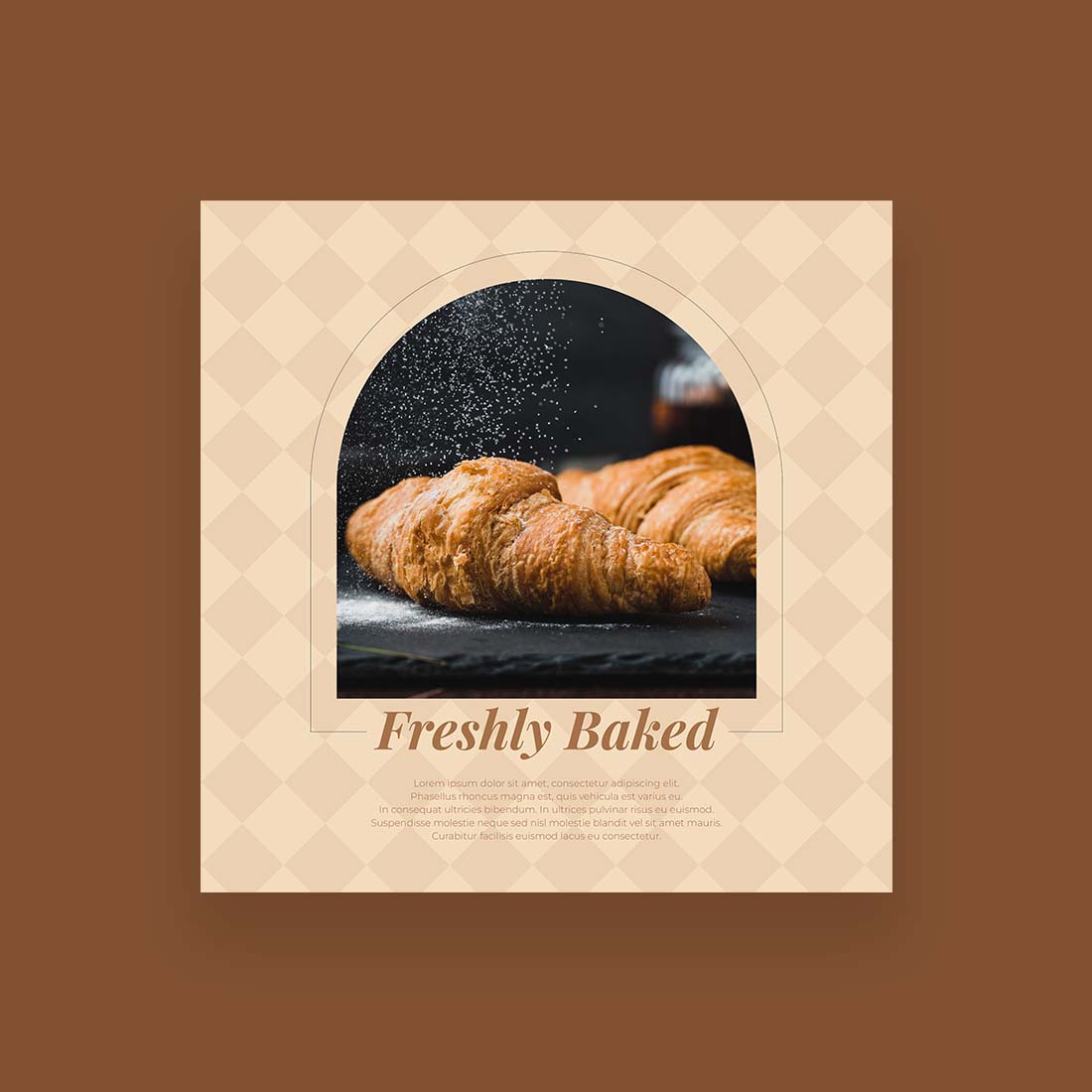 Bakery and Pastry Business Social Media Banner Template preview image.