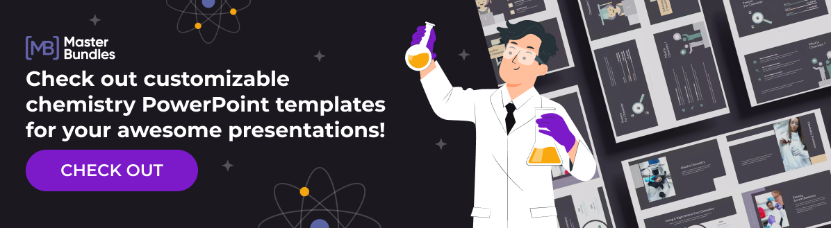 Banner for Chemistry Powerpoint templates.