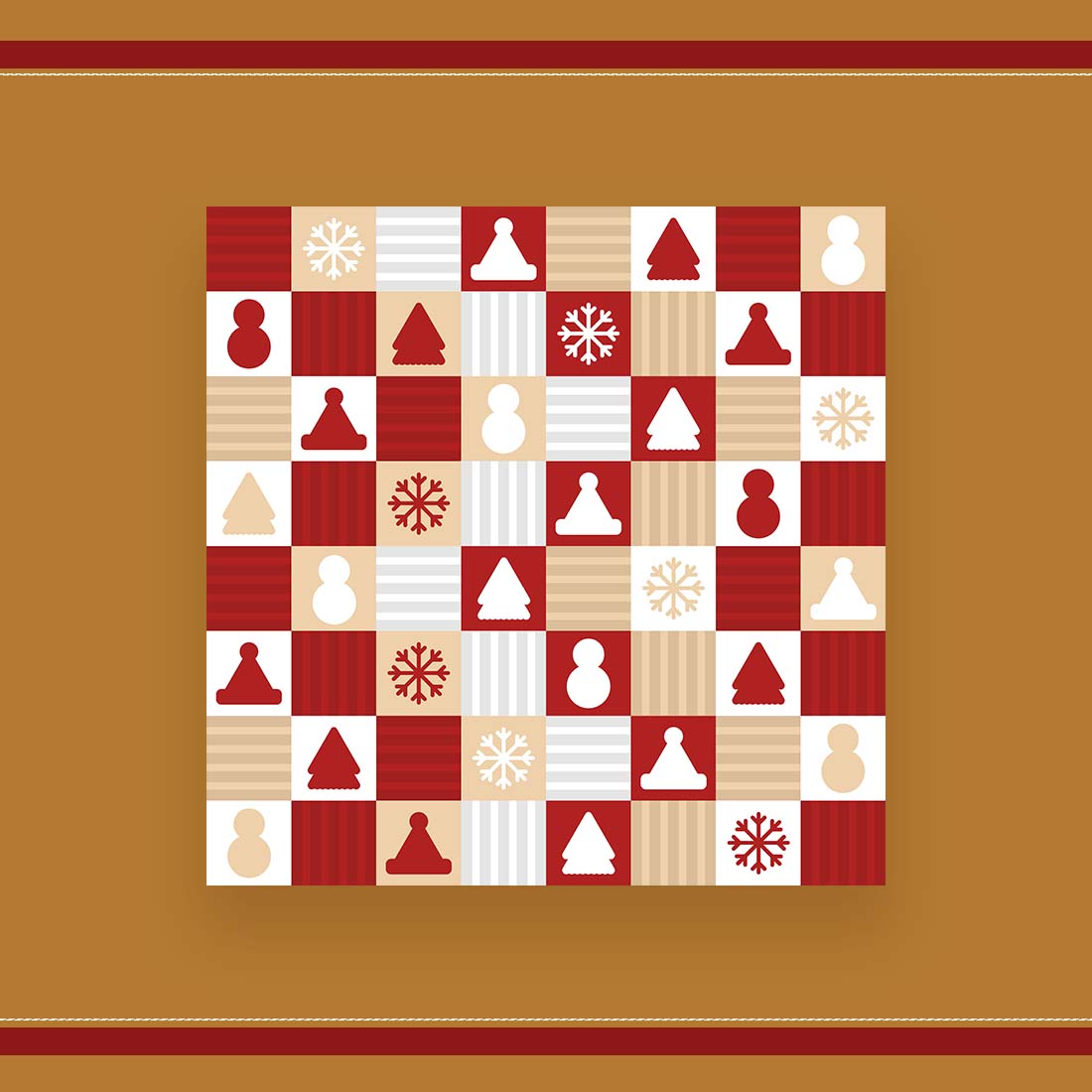 Christmas Background Vector Patterns Design preview image.