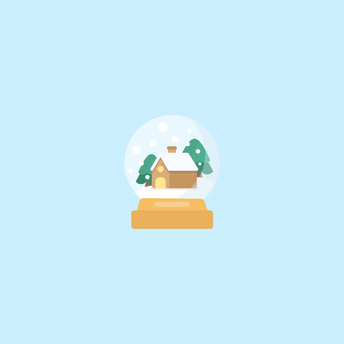 Christmas Decoration Flat Style Vector preview image.
