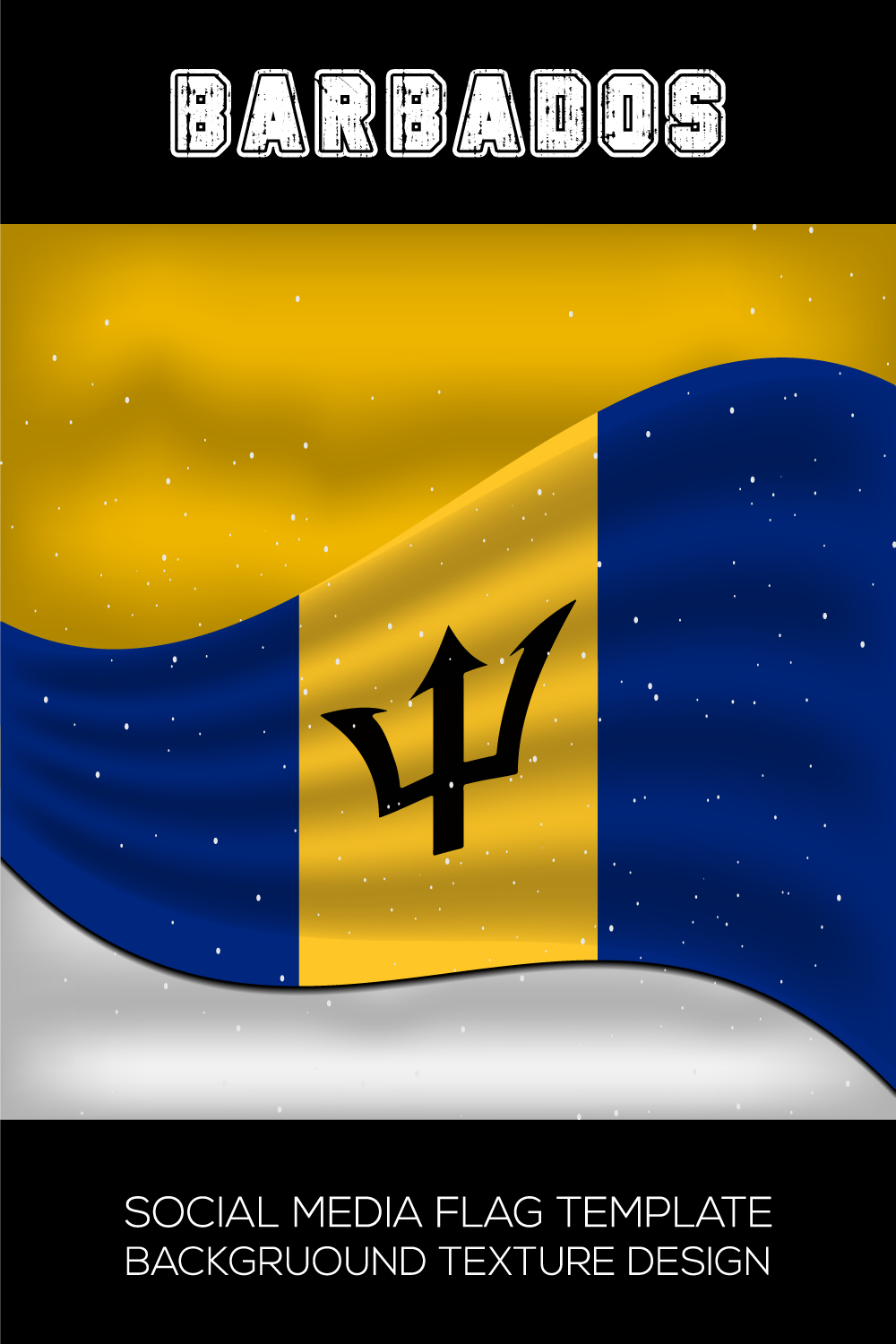 Amazing image of the flag of Barbados.