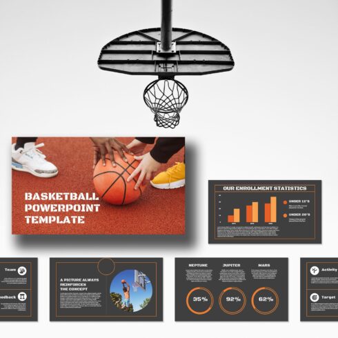 Basketball Powerpoint Template - main image preview.