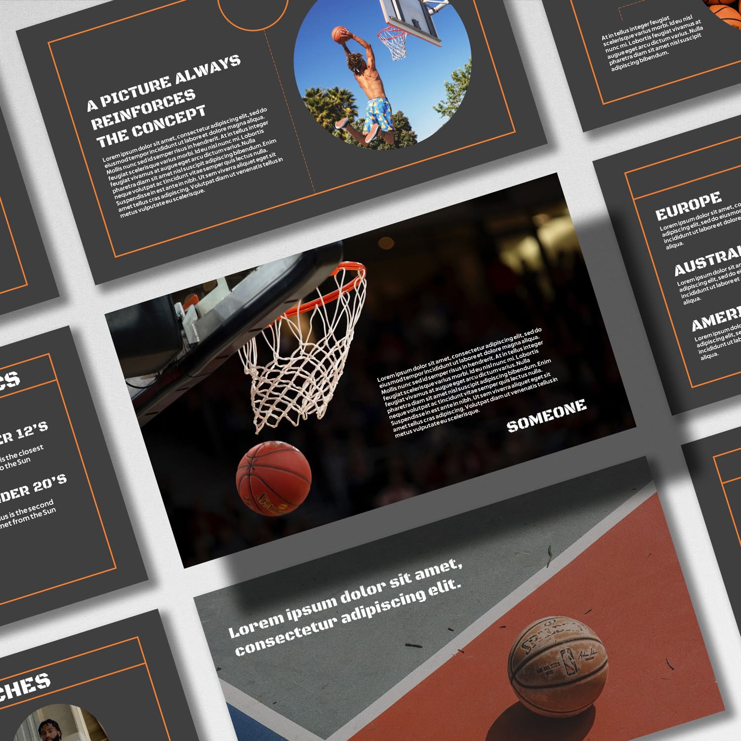 Basketball Powerpoint Template by DesignStudio.
