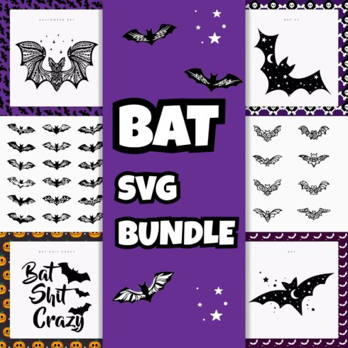 Bat svg bundle with bats and bats.