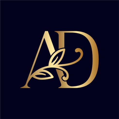 Beauty Creative Letters Gold Logo Template - MasterBundles