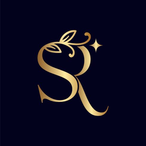 Beauty Creative Letters Gold Logo Template - MasterBundles