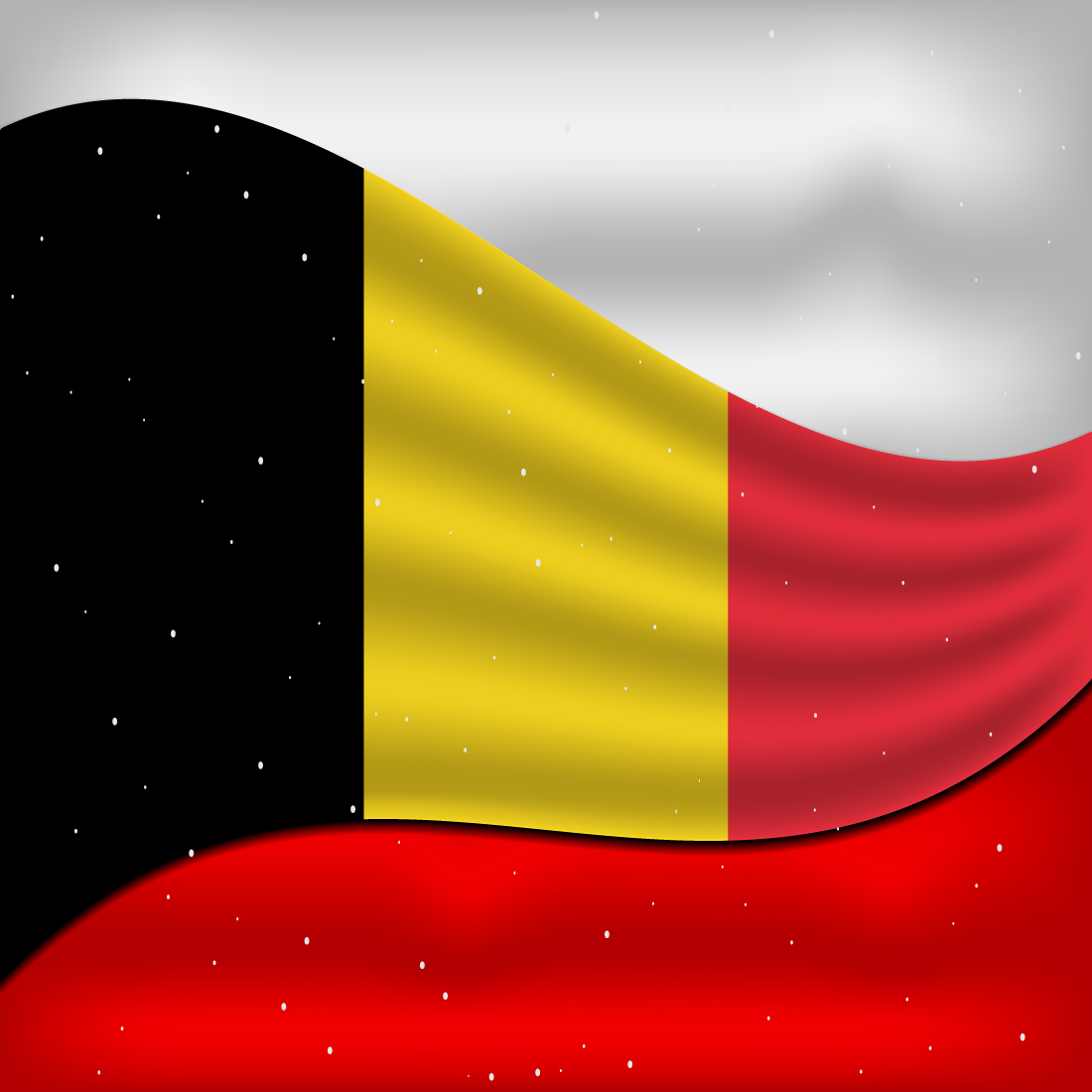 Irresistible image of the flag of Belgium.