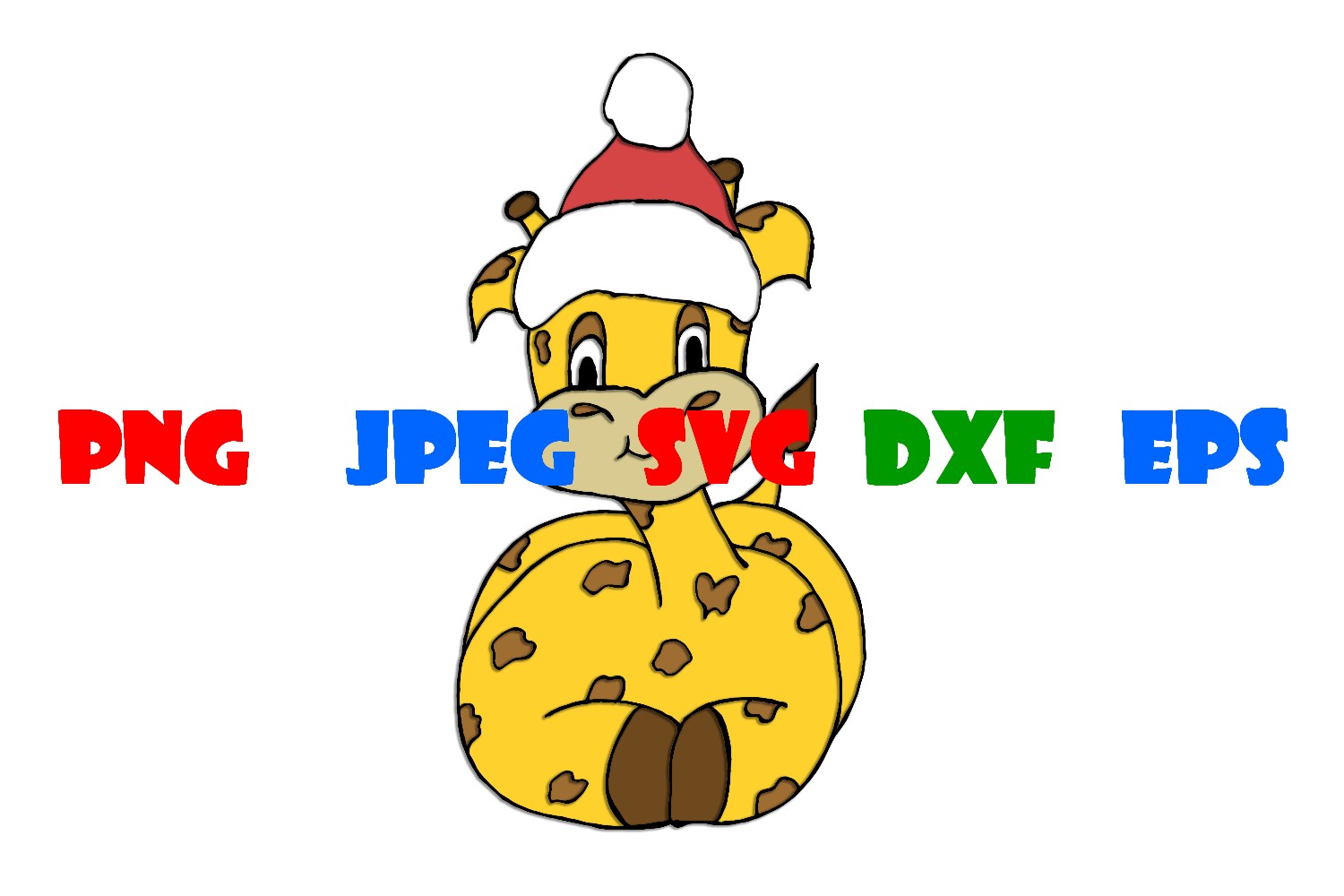 Cover image of Cute Christmas Cuddly Giraffe.