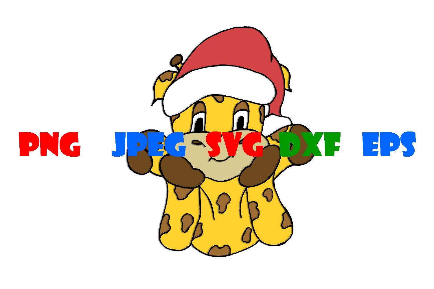 Cover image of Cute Christmas Snuggly Giraffe.