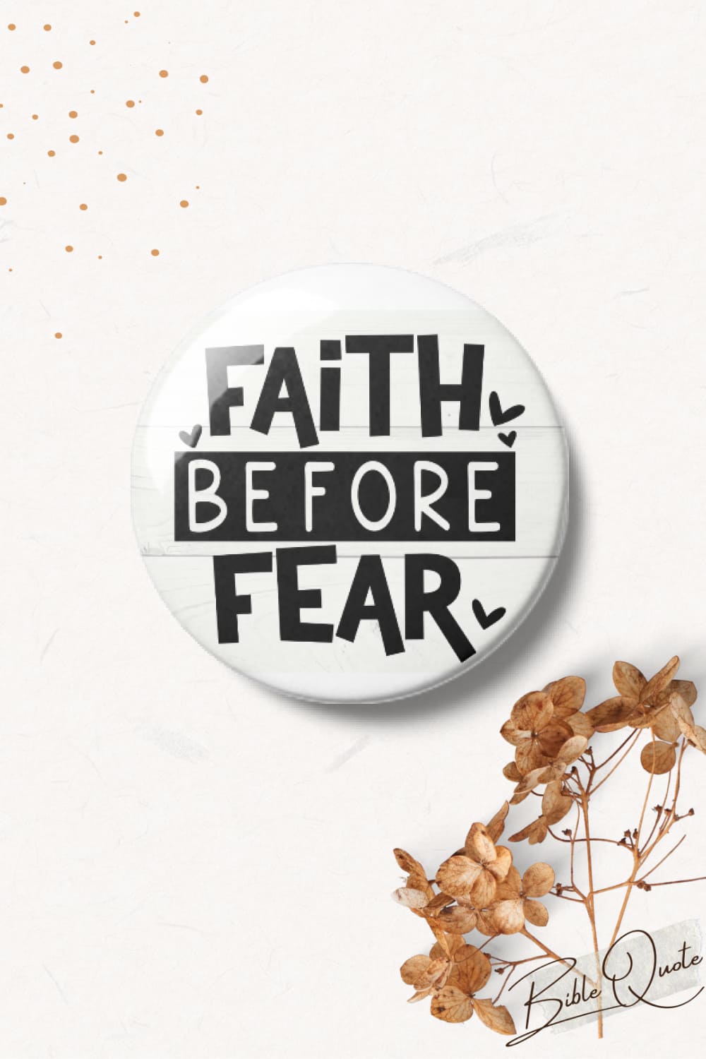 Faith Before Fear SVG - pinterest image preview.
