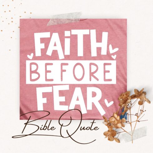 Faith Before Fear SVG - main image preview.