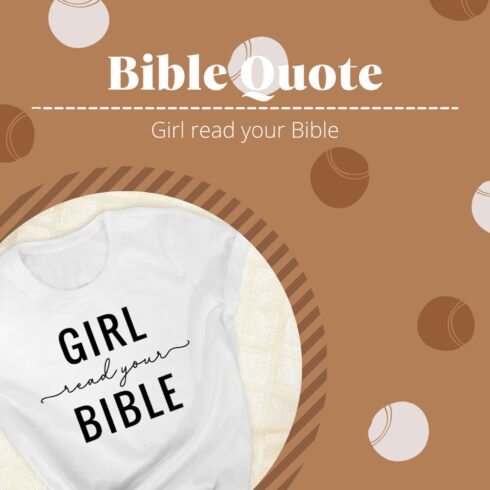 Bible Quote T-Shirt Design - main image preview.
