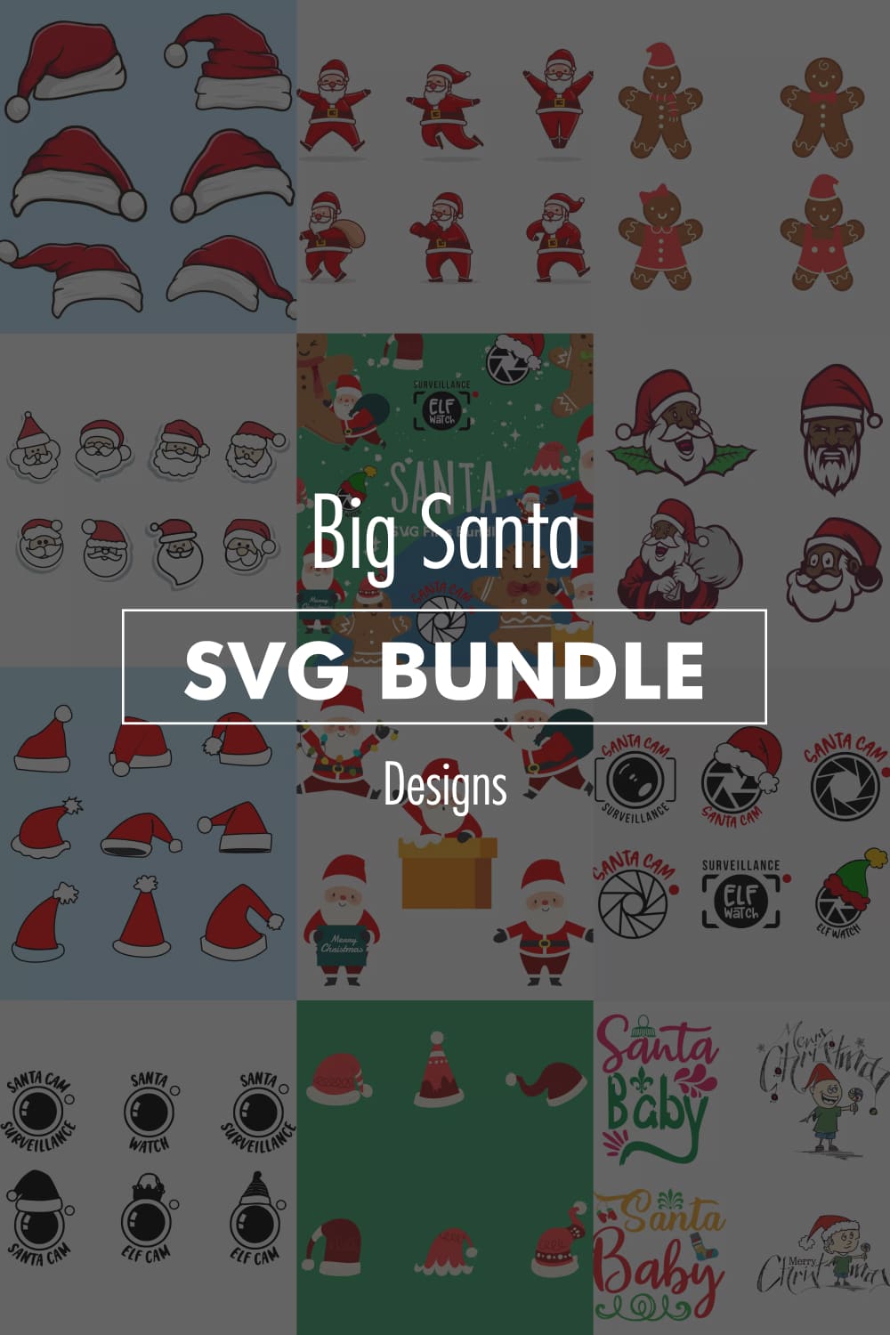 big santa svg designs bundle pinterest 428