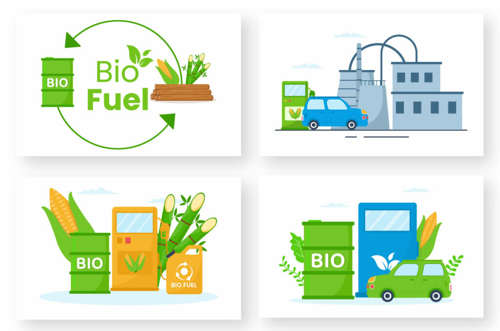 10 Biofuel Life Cycle Illustration - MasterBundles