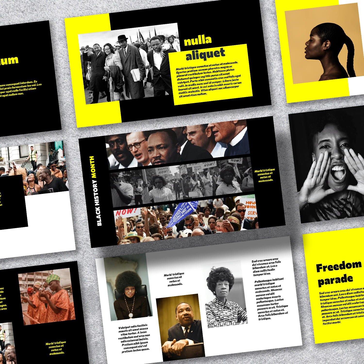 Black History Month Powerpoint Template by DesignStudio.