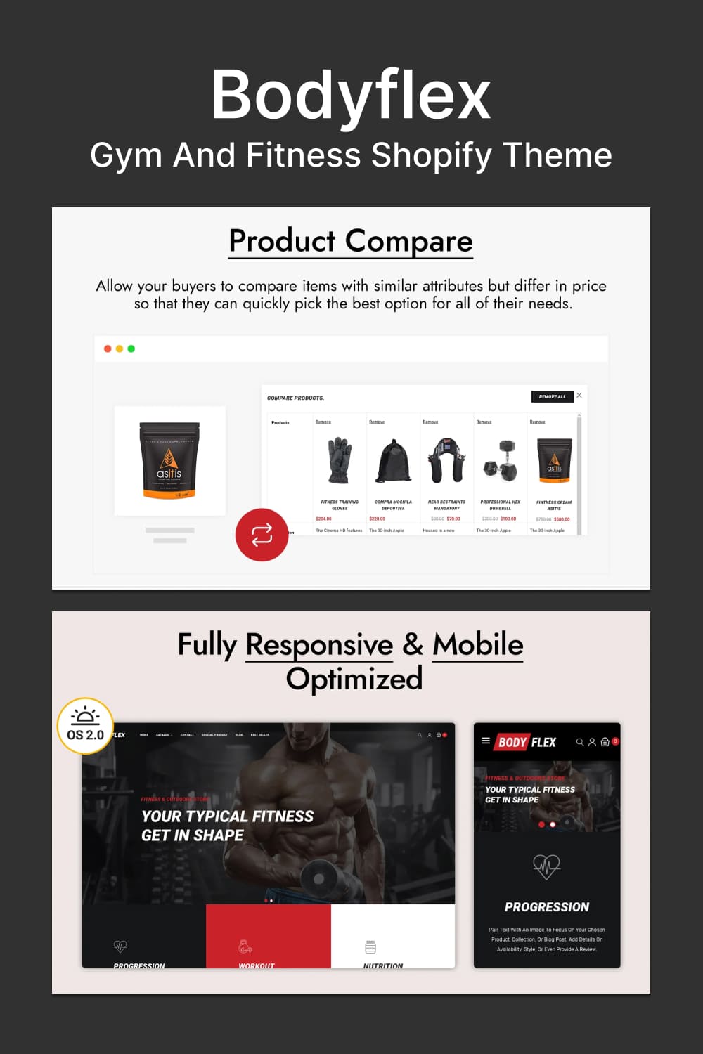 Bodyflex - Gym And Fitness Shopify Theme - Pinterest.