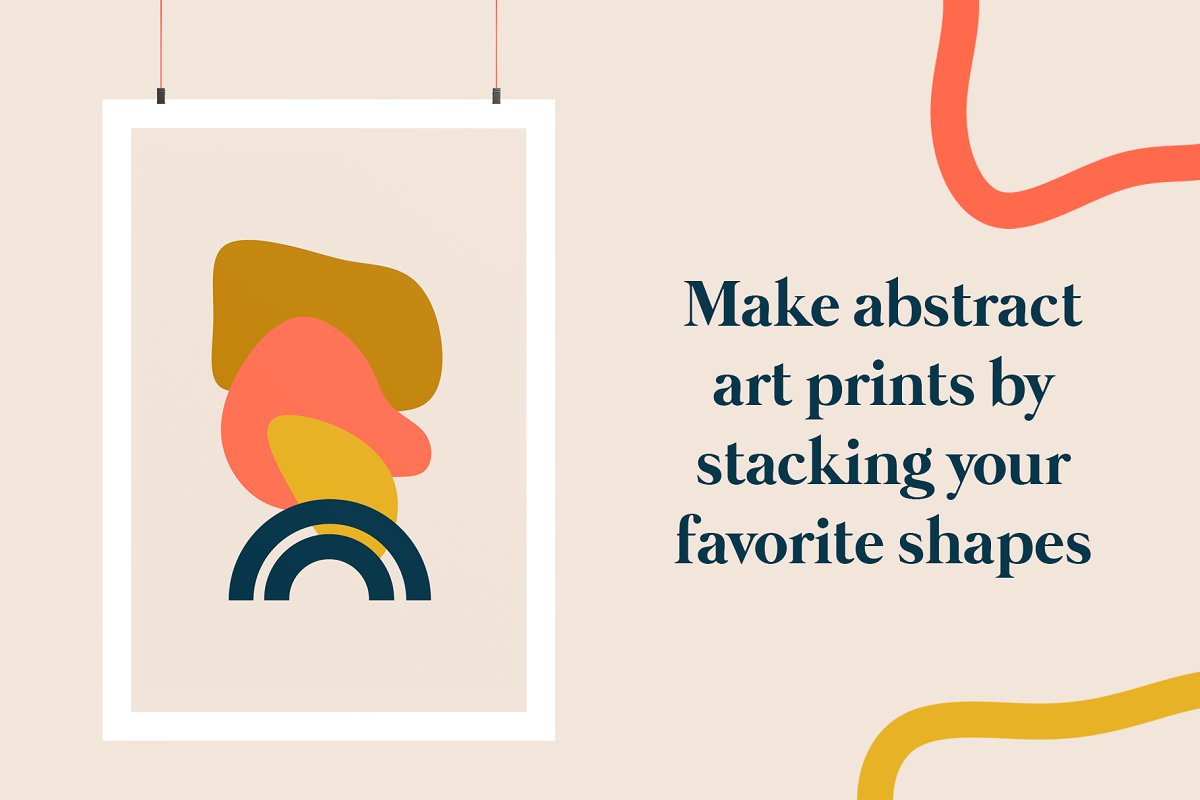 Make abstract art print for your project.