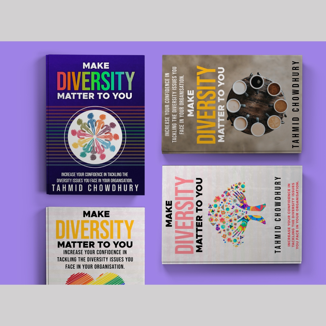 Modern Minimal Diversity Book Cover Designs created by Amanullah.