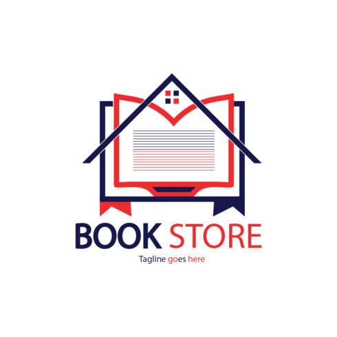 Creative Book with House Logo Design cover image.