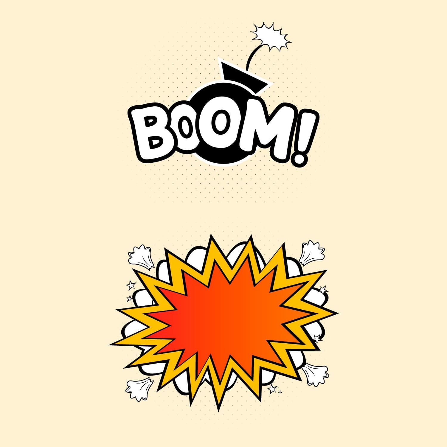 cartoon explosion boom png