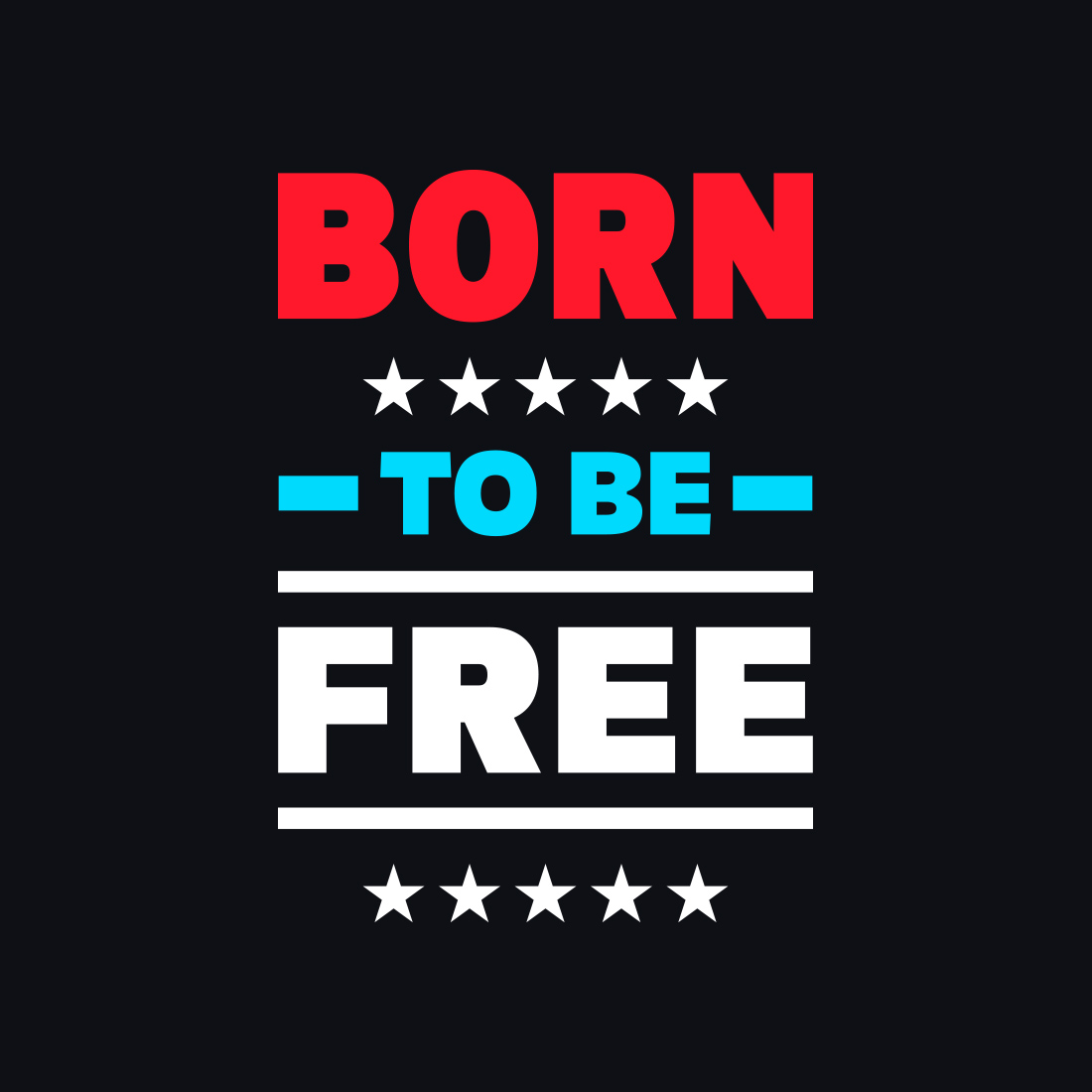 Image with gorgeous "Born to be free" caption.