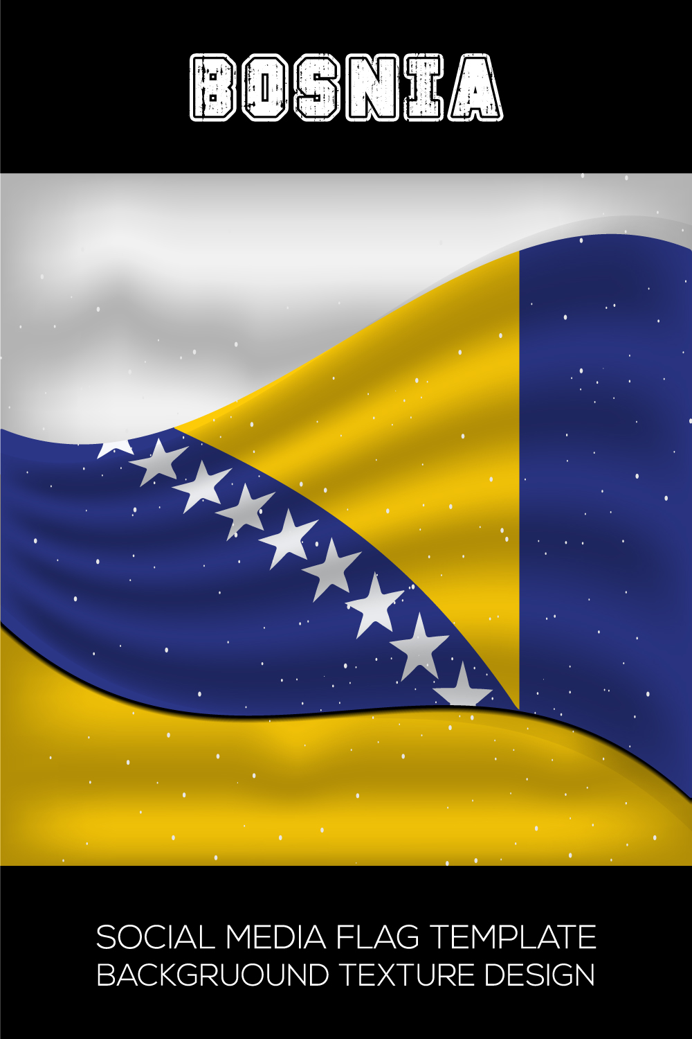 Irresistible image of the flag of Bosnia.