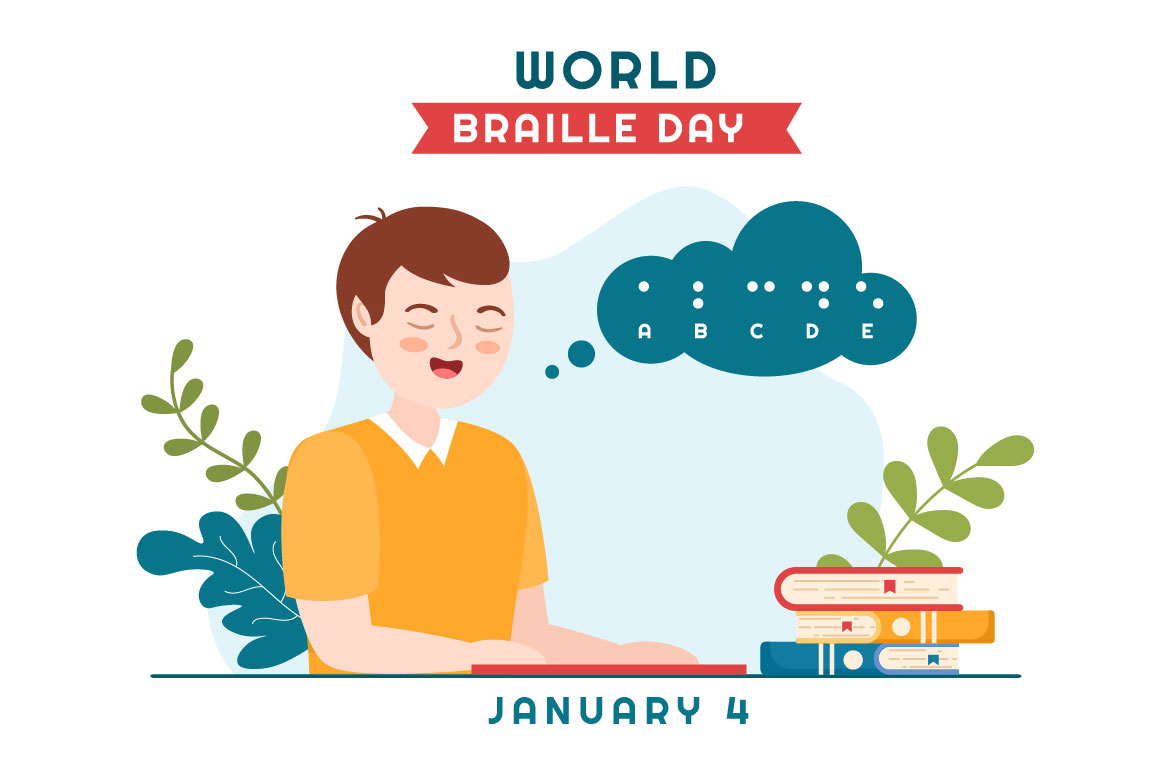 Braille Day World Design Graphics preview image.