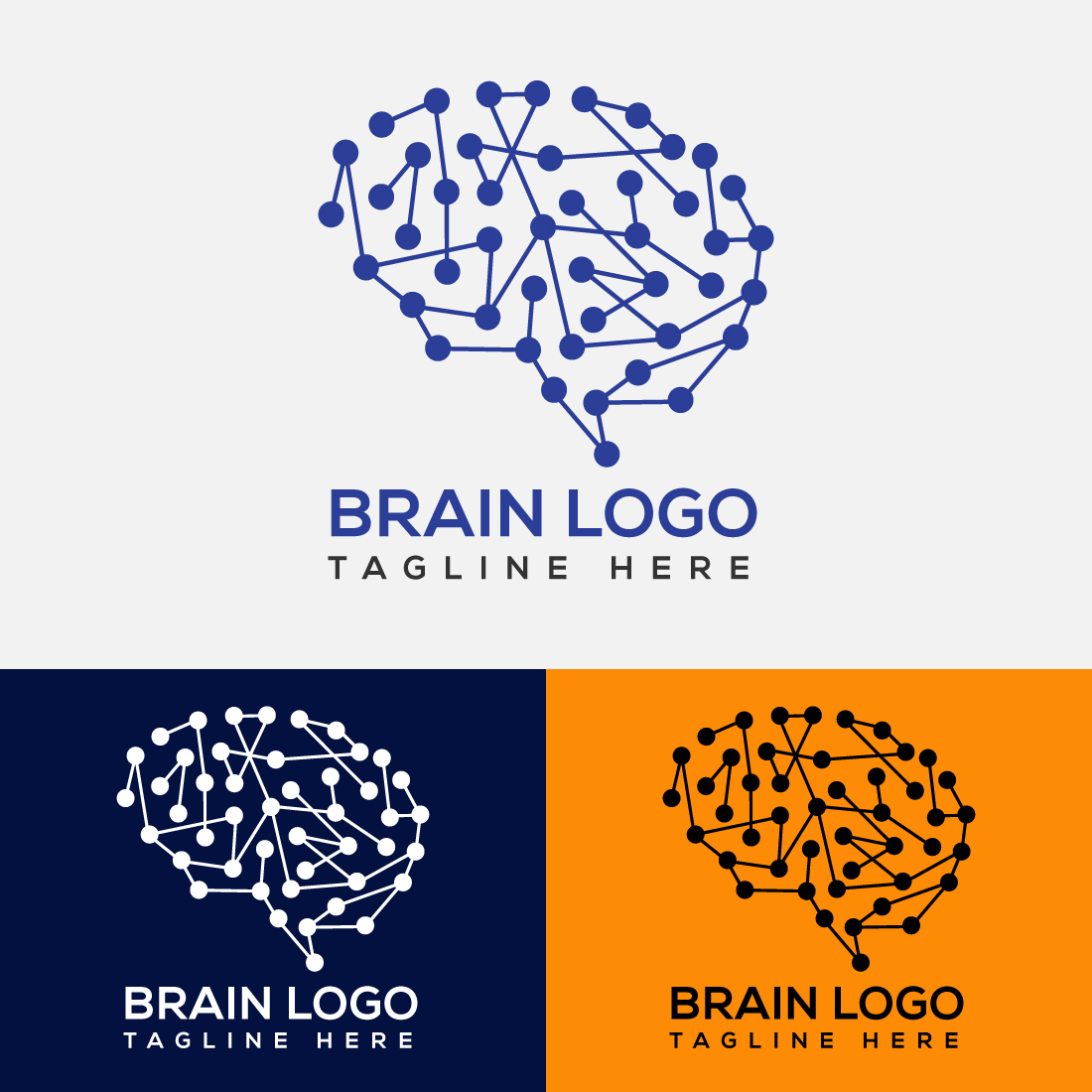 Brain Logo Vector Template main cover.
