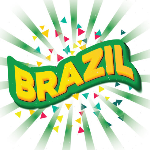Image with great lettering for prints Brazil.