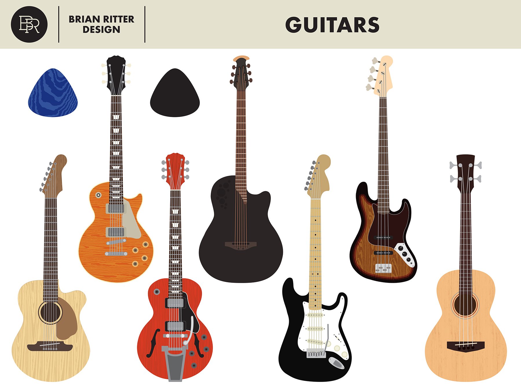 Cool guitars collection.