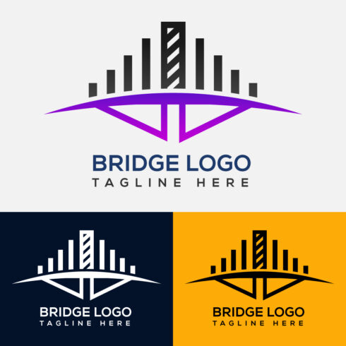 Modern Bridge Logo Template main cover.