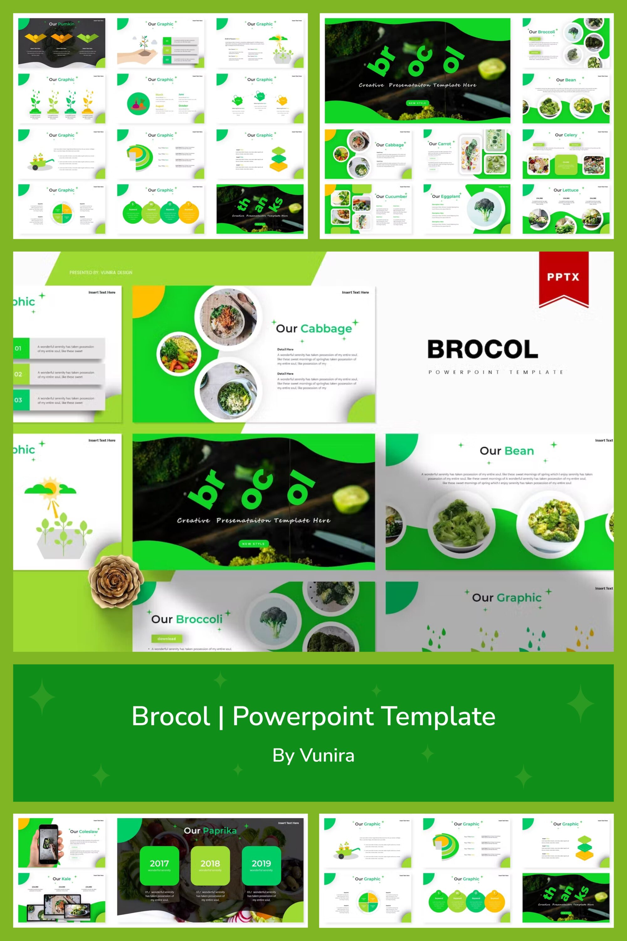 Brocol | Powerpoint Template- pinterest image preview.