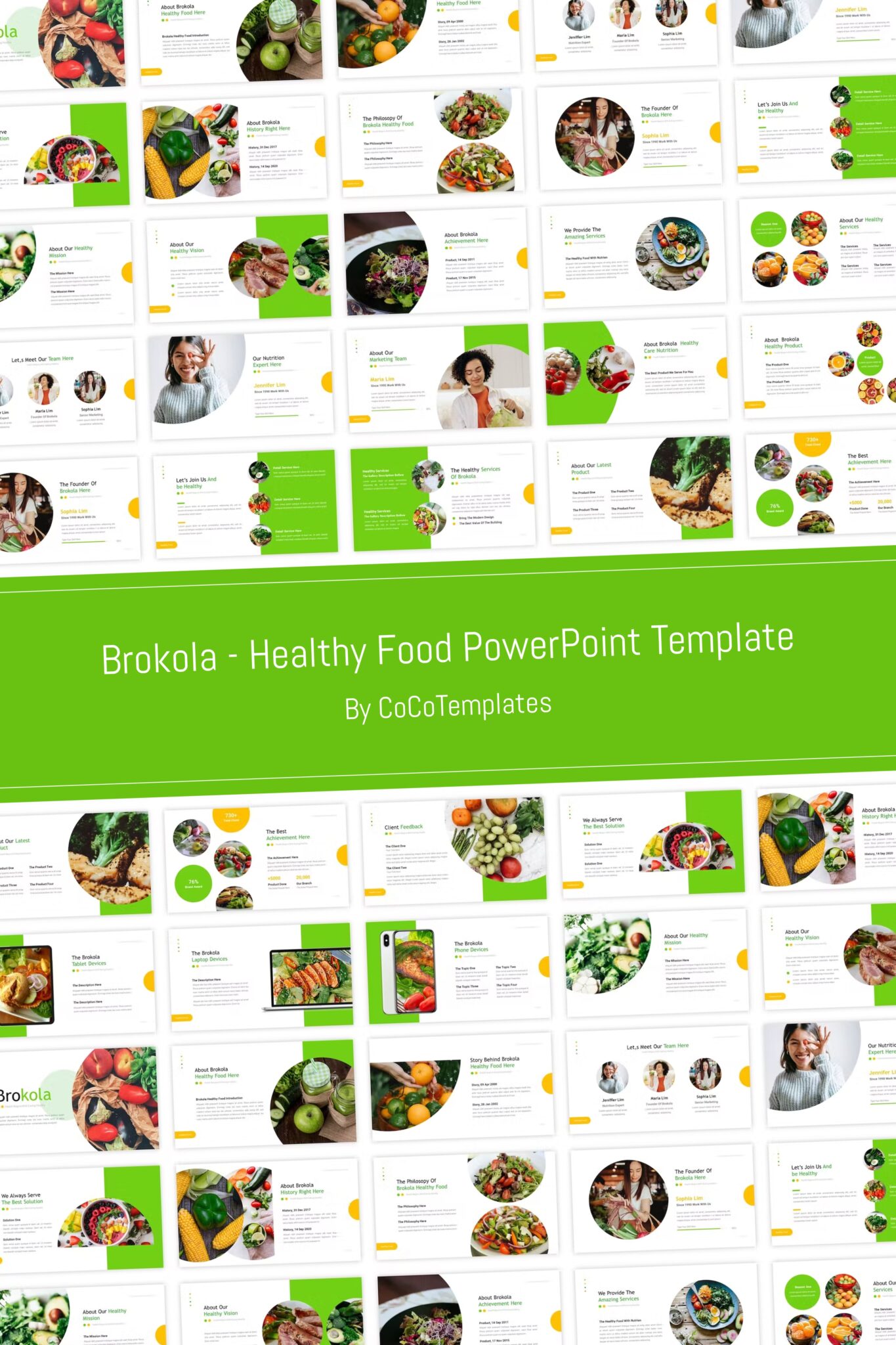 Brokola - Healthy Food PowerPoint Template – MasterBundles
