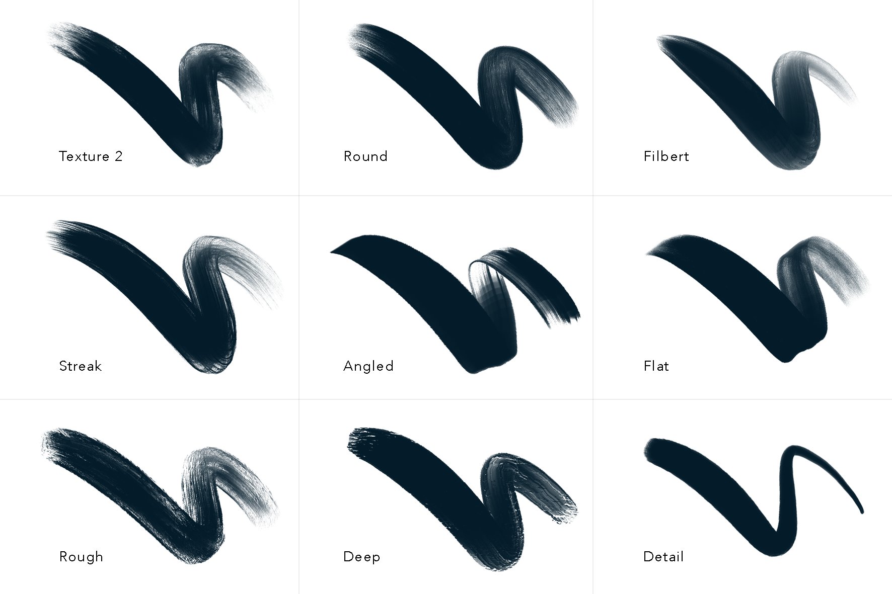 Nice acrylic brushes collection.