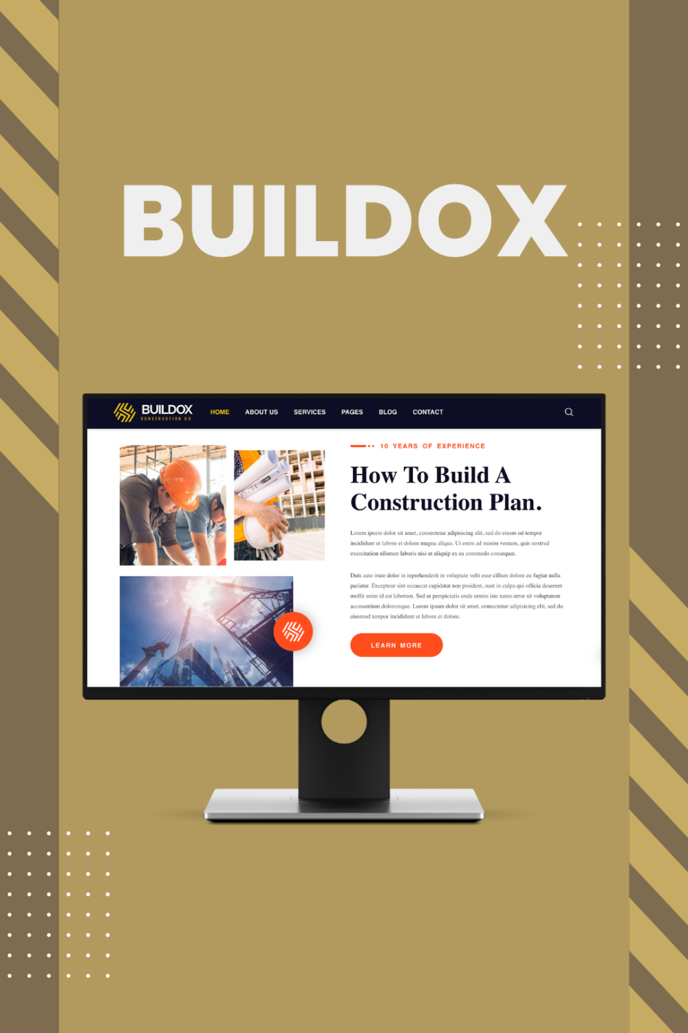 Buildox - Construction And Building WordPress Theme - Pinterest.