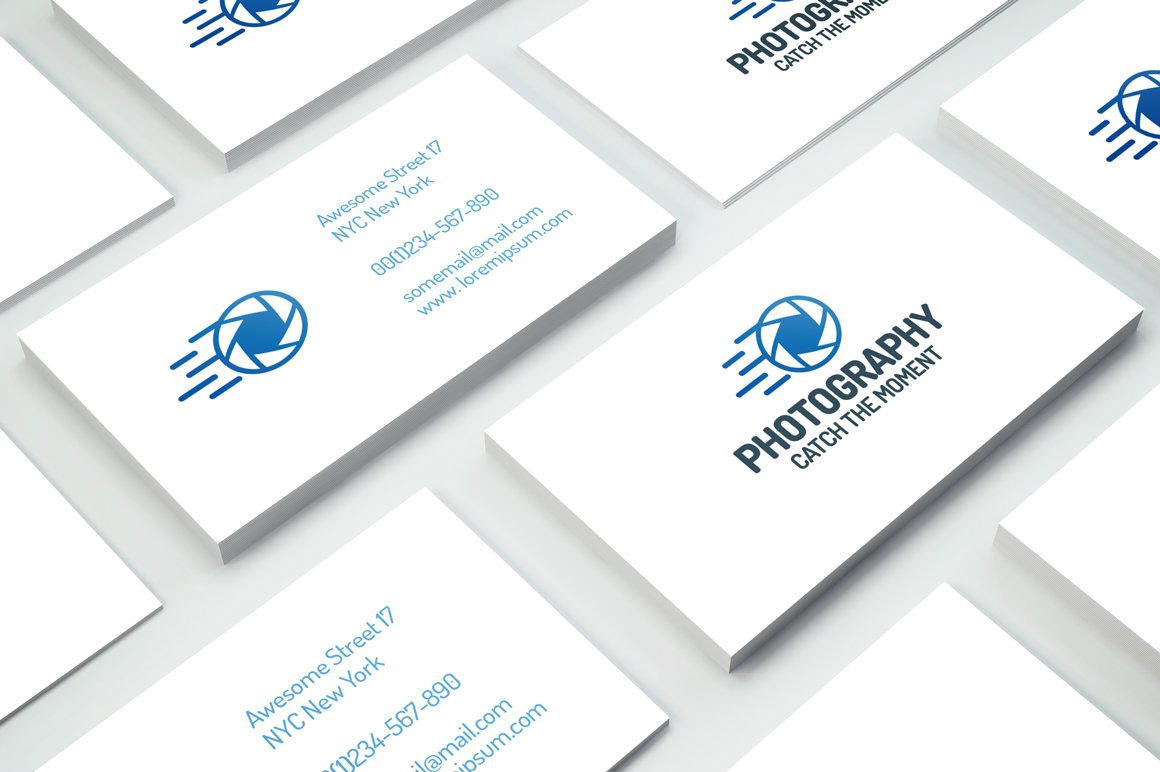 Some business cards with the logo.