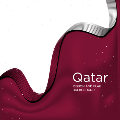 Colorful image with Qatar ribbon.