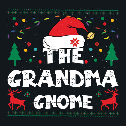 Image with exquisite inscription The grandma gnome.