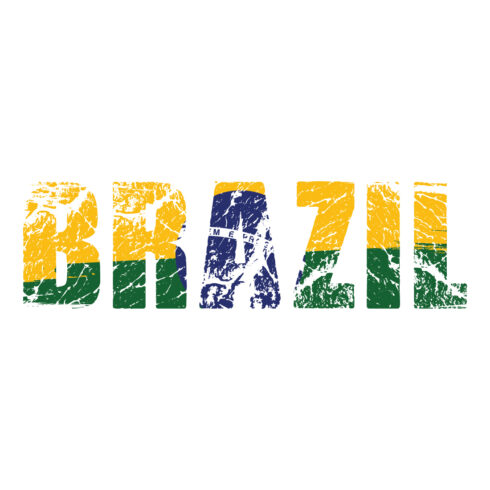 Brazil Flag T-shirt Vector Template Design cover image.