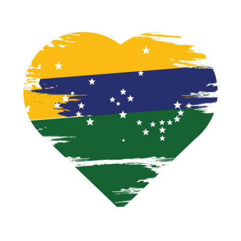 Heart Brazilian T-shirt Design cover image.