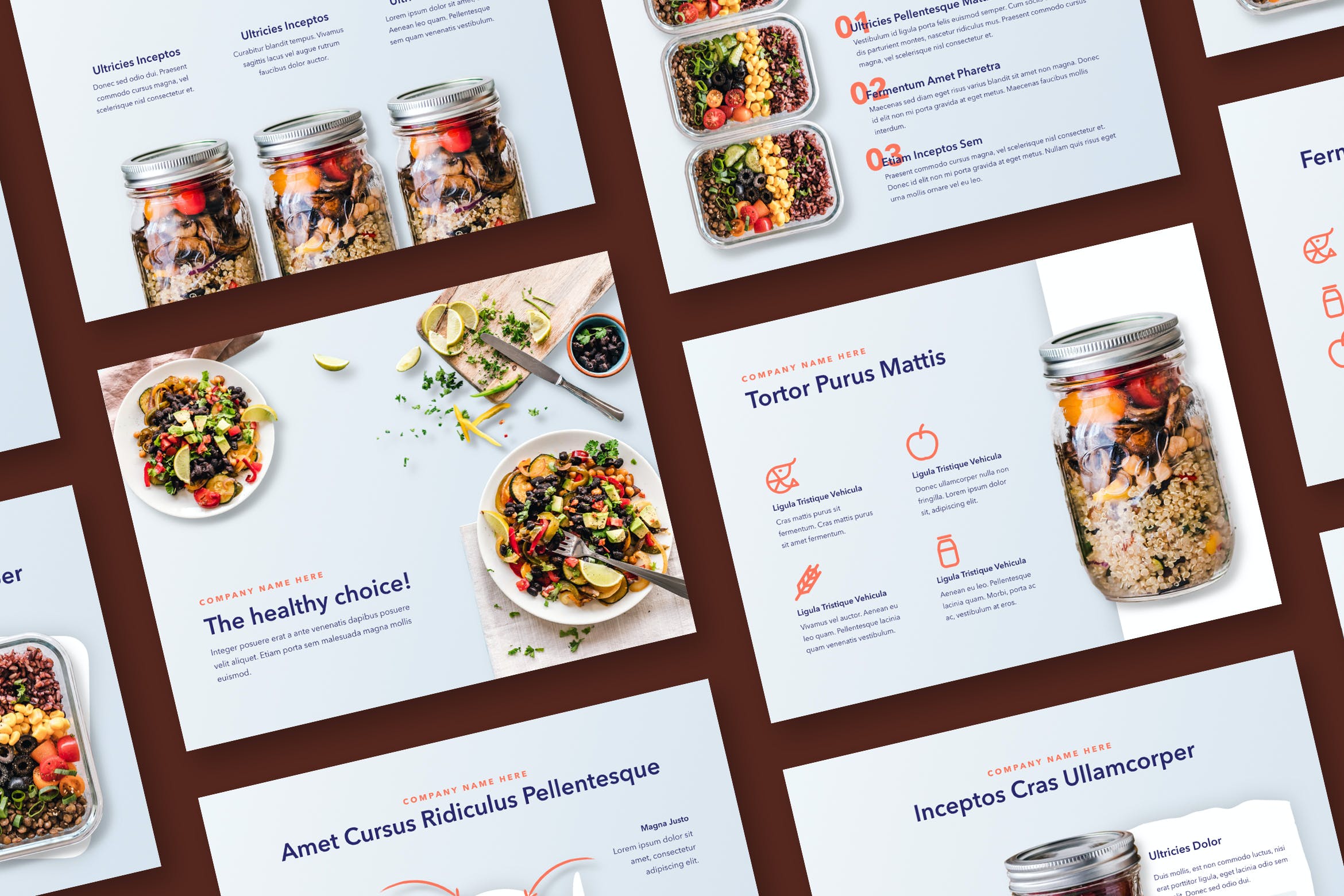 Cover image of Nutritious PowerPoint Template.