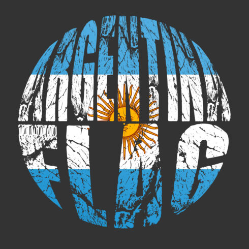 Argentina Flag Ball Vector Design cover image.