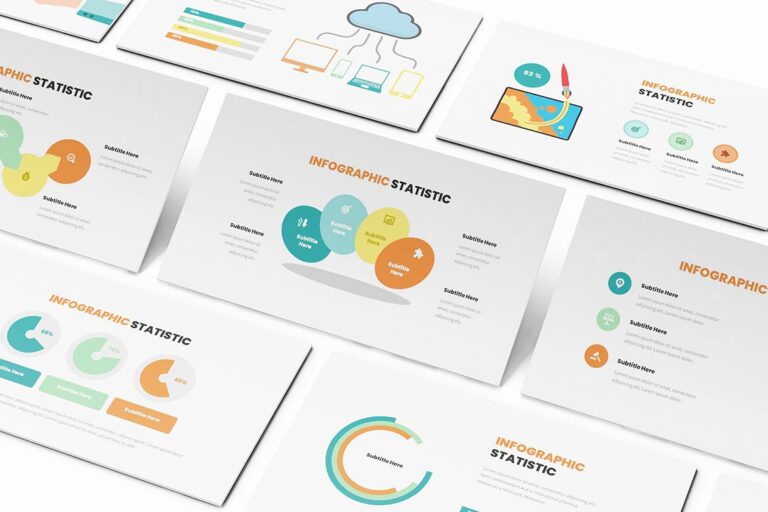 Statistic Infographic Powerpoint Template – MasterBundles