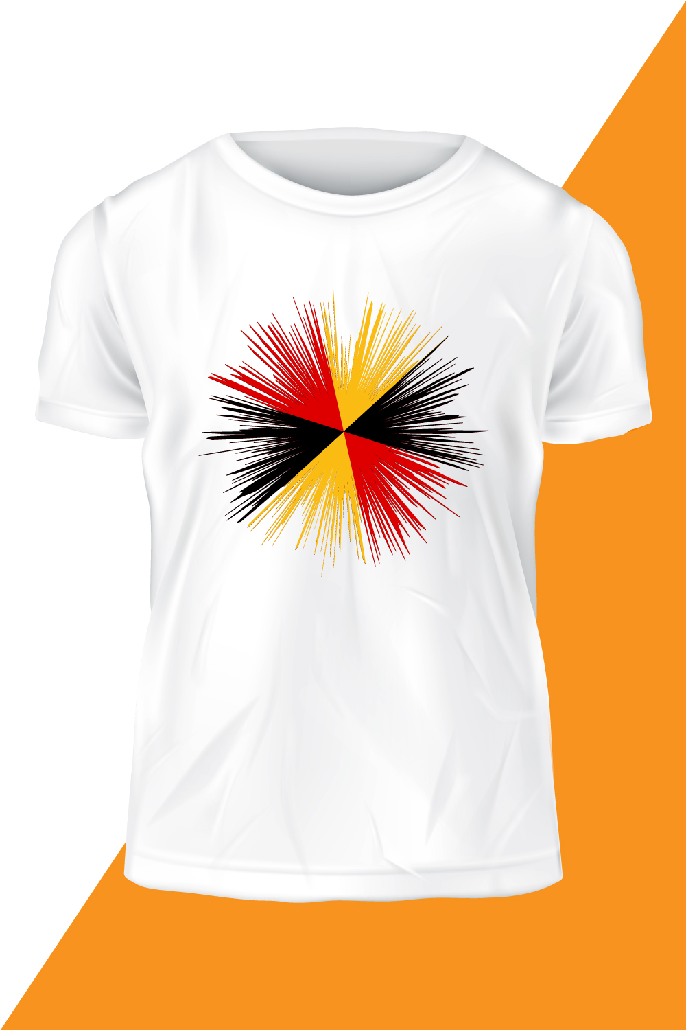 Professional Germany Flag Vector Template Design pinterest image.