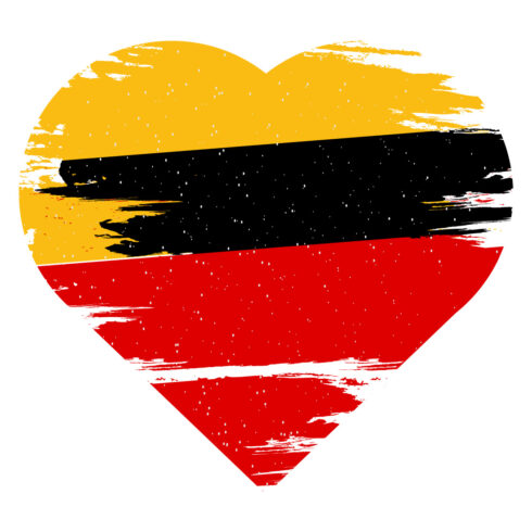 Heart Germany Flag Vector Design cover image.