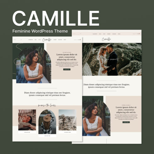 Camille - Feminine WordPress Theme.