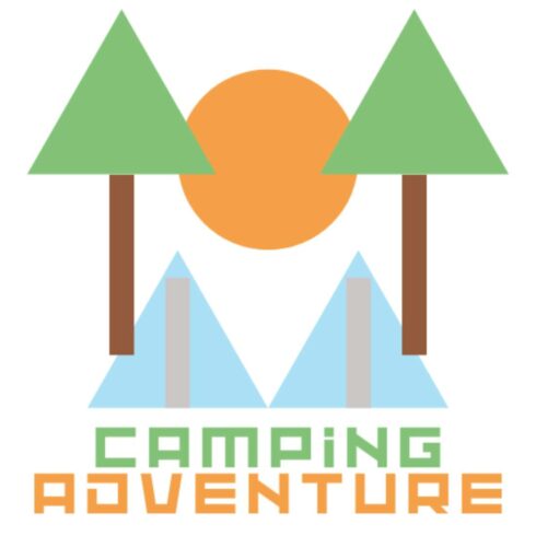 Camping Adventure Logo Design cover image.