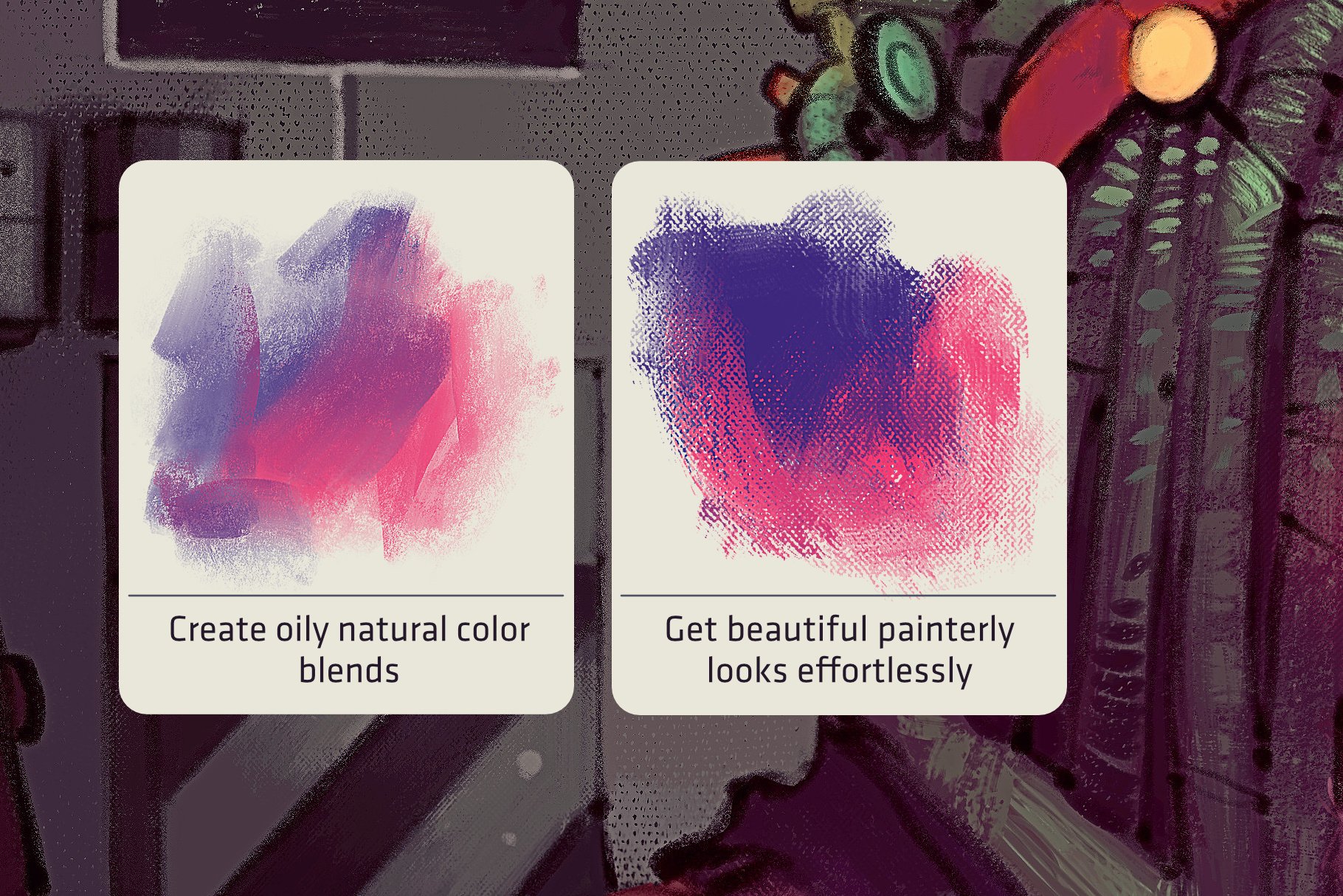 Two gradient brushes.