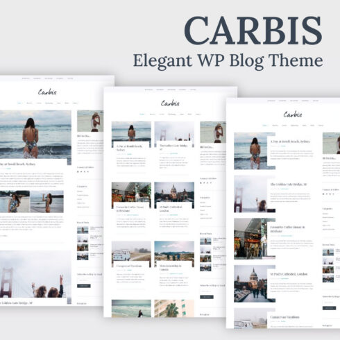Carbis - Bold, Elegant WP Blog theme.