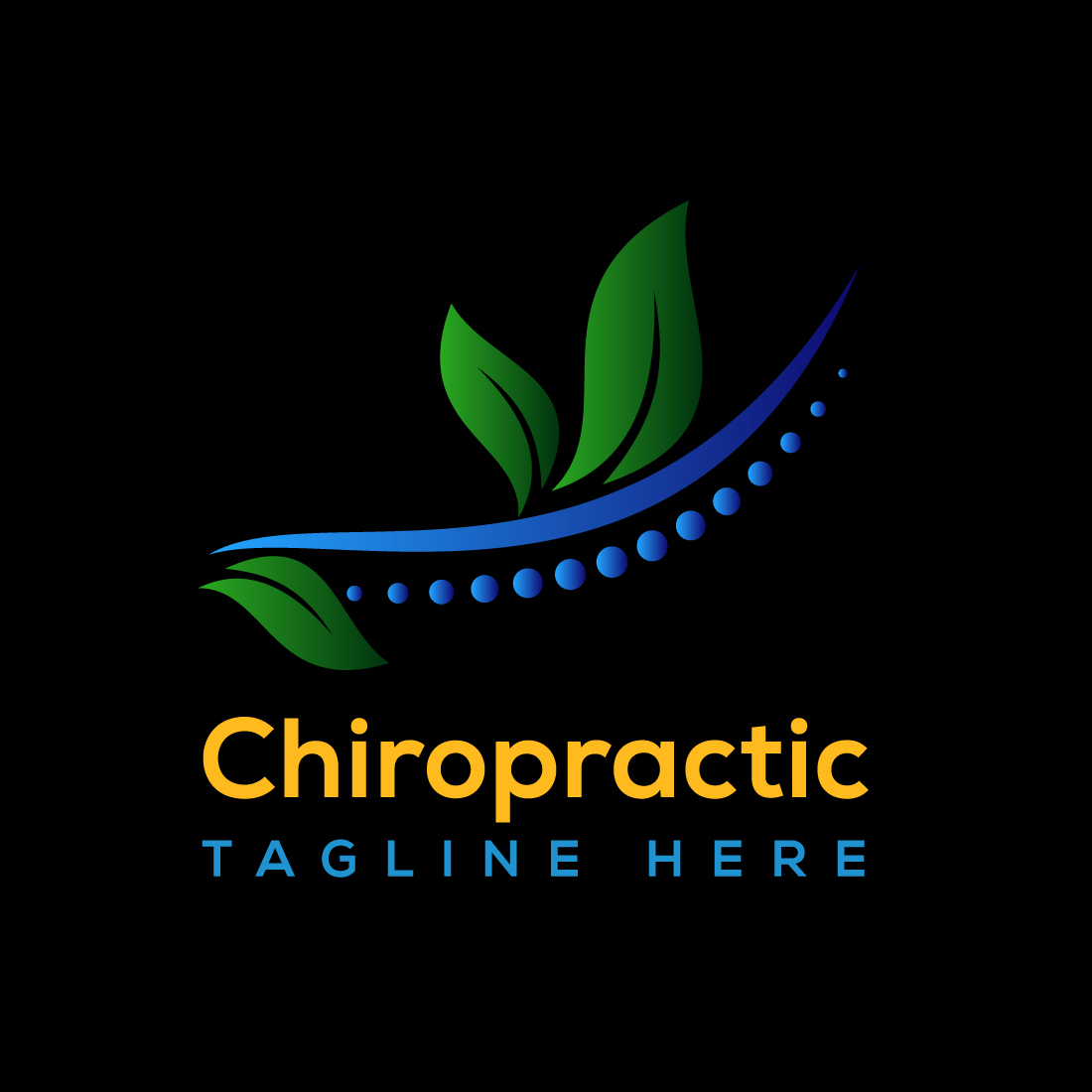 Chiropractic Medical Logo Design Template cover image.